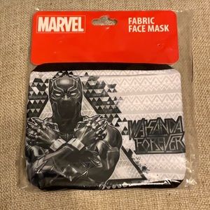 Black Panther Wakanda Forever adult face mask NWT